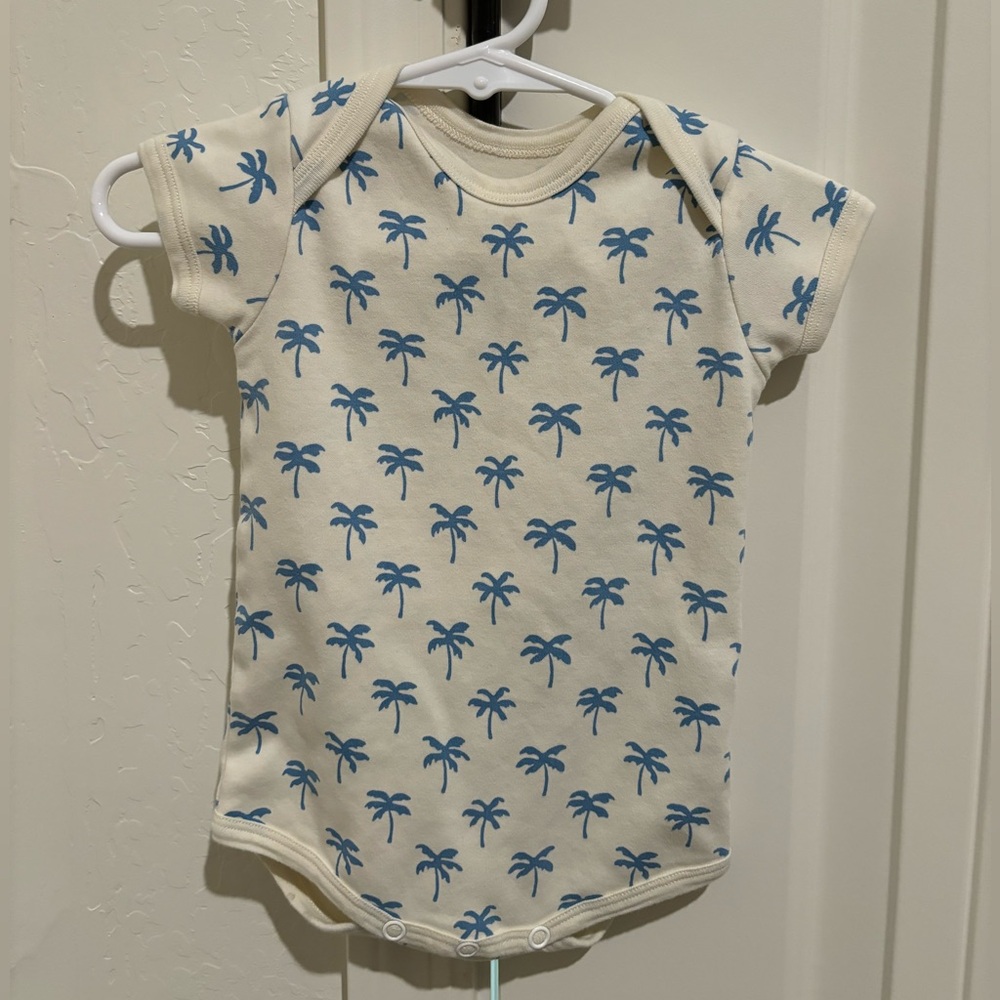 Roller rabbit palm tree onesie